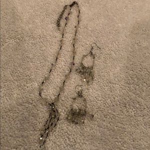 Necklace and earrings